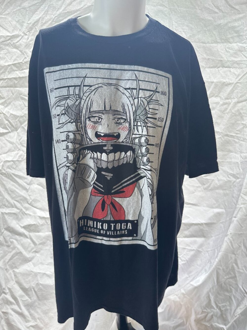 Himiko Toga League of Villains Men's Black Shirt Next Level 3XL My Hero Academia